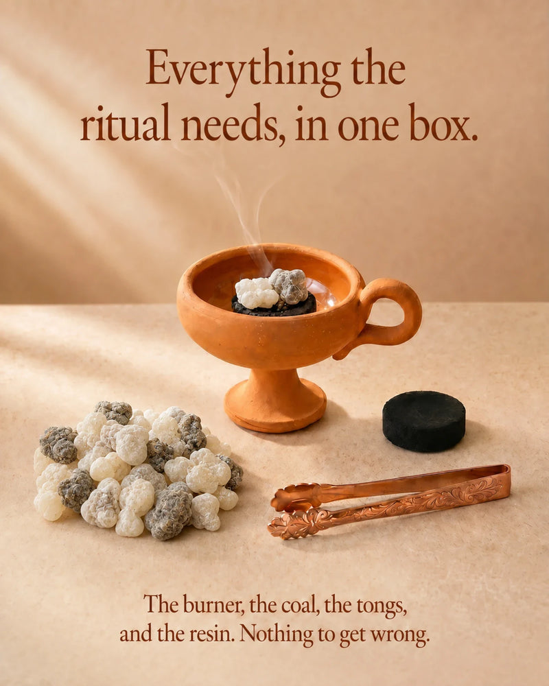 Everything the ritual needs, in one box.