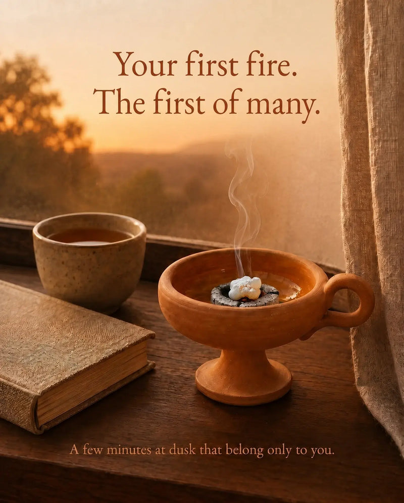 Your first fire. The first of many.