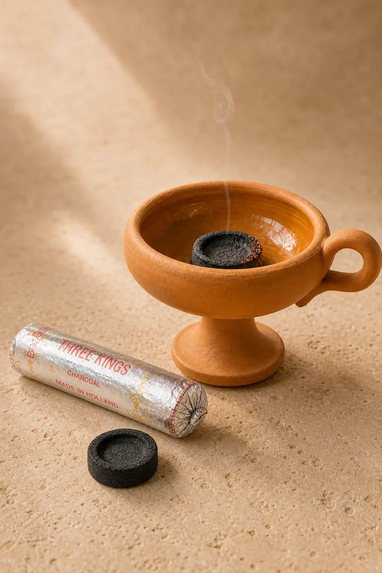 The Alchemist, four sacred resins ready for the fire