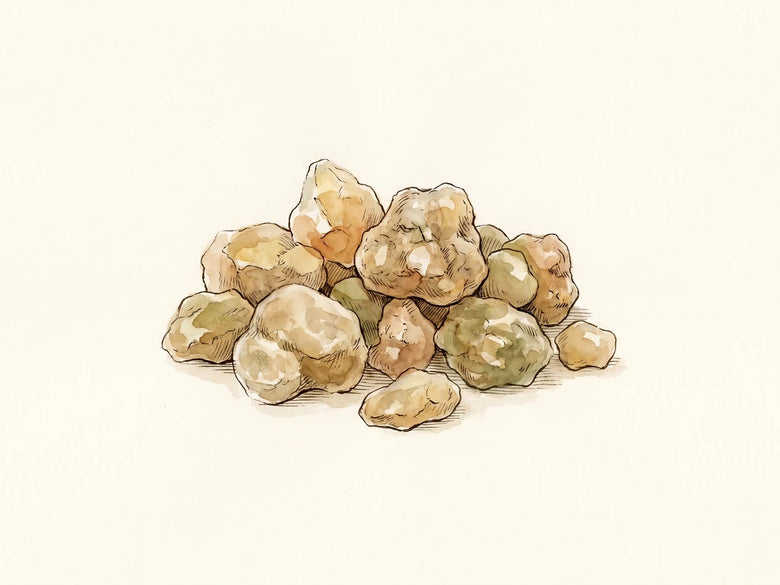 Common amber frankincense resin, mass-harvested