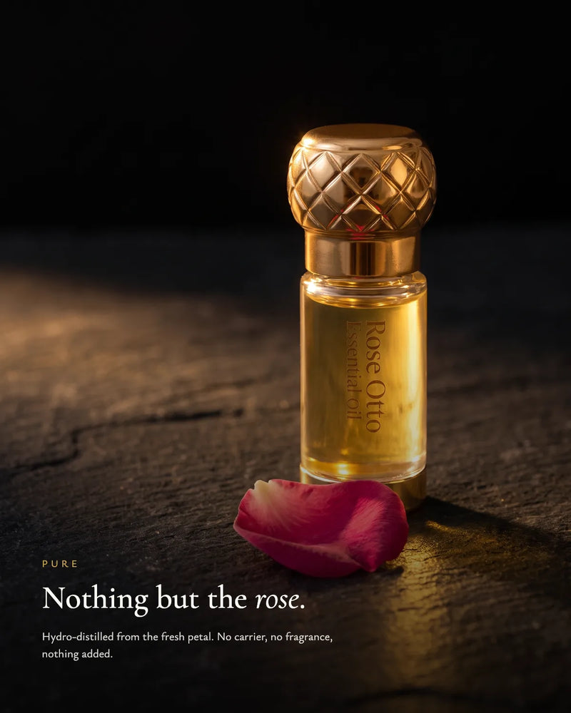 Nothing but the rose — hydro-distilled, nothing added