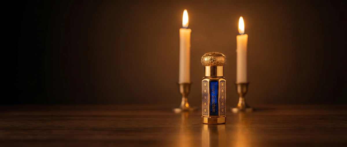 Inner Sanctum by candlelight, the stillness before you turn inward