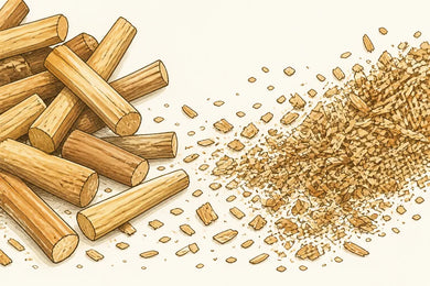 Base note, illustrated: creamy Indian sandalwood, close to the skin